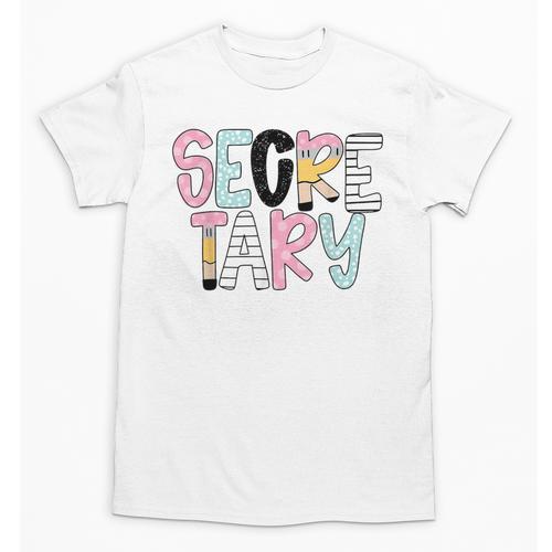 Retro Secretary Back To School Teacher Appreciation Unisex T-Shirt - teacherstshirts.com CA