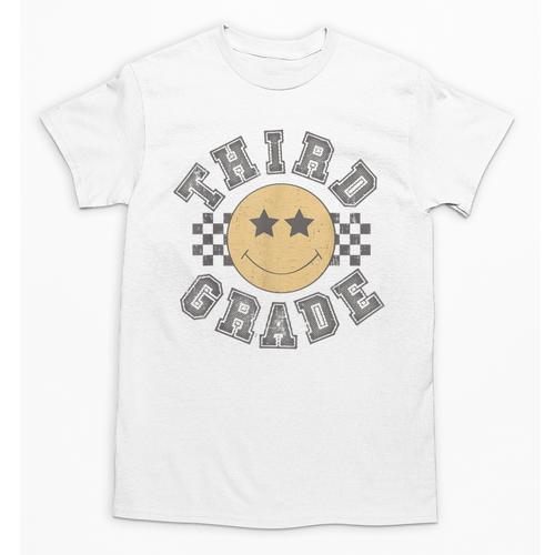 Retro Third Grade Teacher Student 1st Day Back To School Unisex T-Shirt - teacherstshirts.com AU