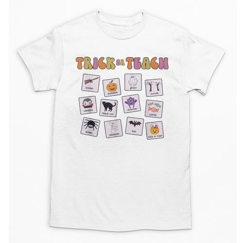 Retro Trick Or Treat Halloween Special Education Teacher Unisex T-Shirt - teacherstshirts.com AU