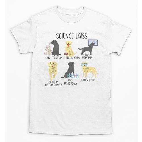 Science Labs Dogs Labrador Retriever Science Teacher Unisex T-Shirt - teacherstshirts.com AU