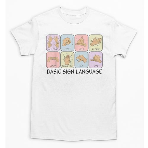 Basic Sign Language Speech Pathology Aac Sped Teacher Unisex T-Shirt - teacherstshirts.com
