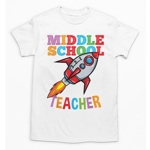 Space Middle School Teacher Back To School Men Women Kids Unisex T-Shirt - teacherstshirts.com