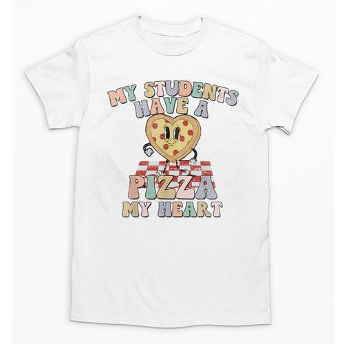 My Students Have A Pizza-My-Heart Valentines Day Teacher Unisex T-Shirt - teacherstshirts.com DE