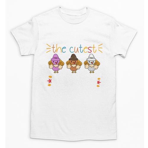 I Teach The Cutest Turkeys School Teachers Thanksgiving Unisex T-Shirt - teacherstshirts.com AU
