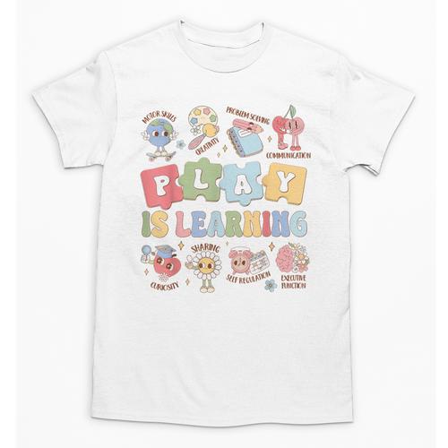 Teacher Groovy Play Is Learning Back To School Unisex T-Shirt - teacherstshirts.com UK