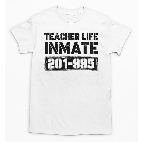 Teacher Life Jail Inmate Prisoner Halloween Costume Unisex T-Shirt - teacherstshirts.com AU