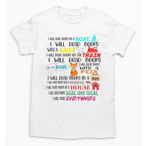 Teacher I Will Read Book On Boat Kids Women Bookworm Unisex T-Shirt - teacherstshirts.com