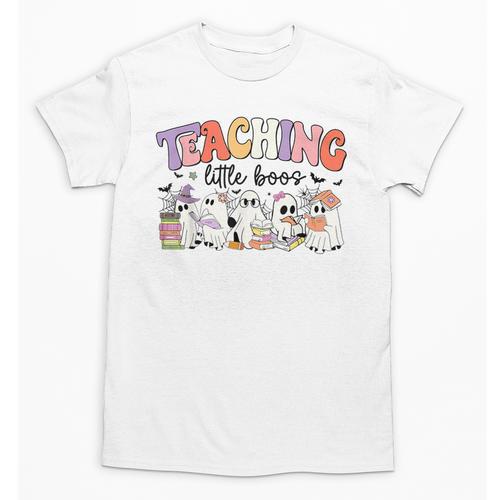 Teaching My Little Boos Teacher Ghost Teacher Halloween For Men Women Kids Unisex T-Shirt - teacherstshirts.com DE