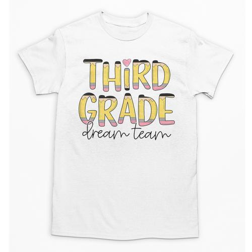 Third Grade Dream Team 3rd Grade Teacher Back To School Kids Unisex T-Shirt - teacherstshirts.com DE