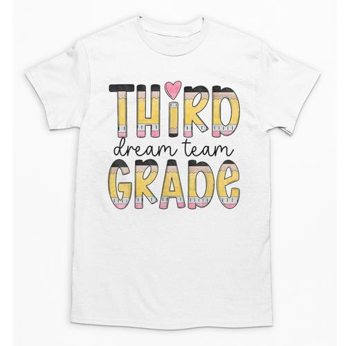 Third Grade Dream Team Back To School 3rd Grade Teacher Unisex T-Shirt - teacherstshirts.com