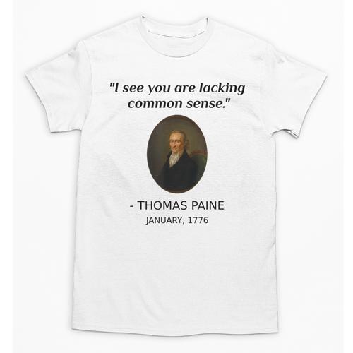 Thomas Paine Common Sense USA History Teacher Student Unisex T-Shirt - teacherstshirts.com AU