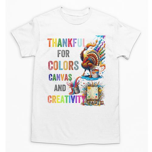 Turkey Thanksgiving Art Teacher Costume Tee For Artists Unisex T-Shirt - teacherstshirts.com DE