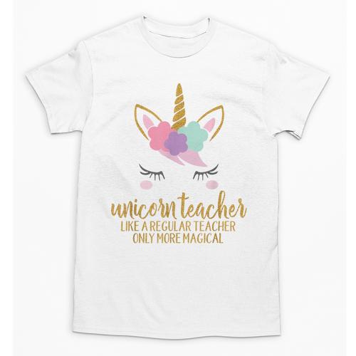 Unicorn Teacher Shirt For Women School Teacher Unisex T-Shirt - teacherstshirts.com
