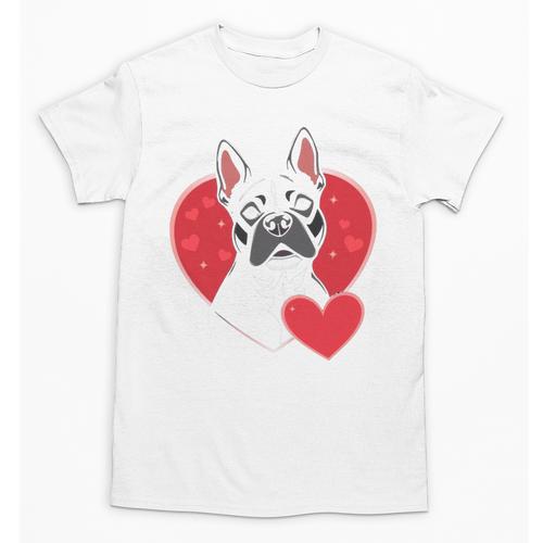 Valentine's Day Boston Terrier Unisex T-Shirt - Bostonterriersmerch.com