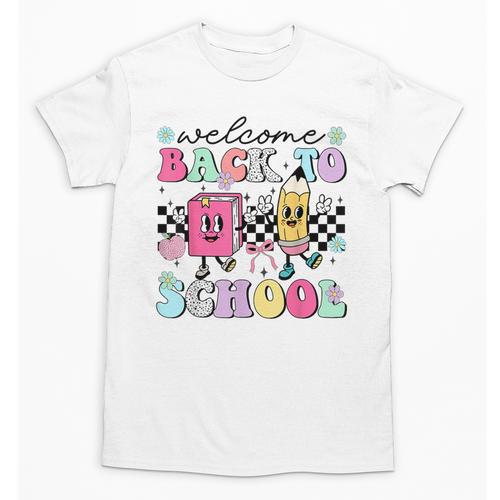 Welcome Back To School 2024 Teachers Students First Day Unisex T-Shirt - teacherstshirts.com AU