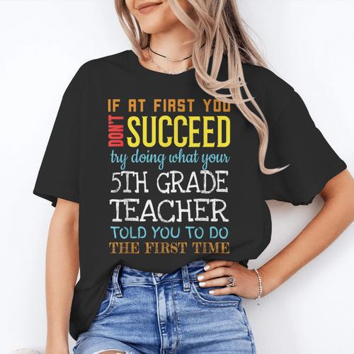 5th Grade Teacher Appreciation Women's T-Shirt - teacherstshirts.com DE