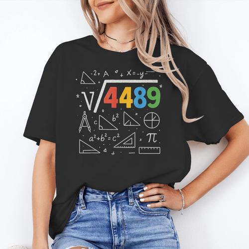 67 Meme Square Root 4489 Slang Six Seven Math Teacher Women's T-Shirt - teacherstshirts.com AU