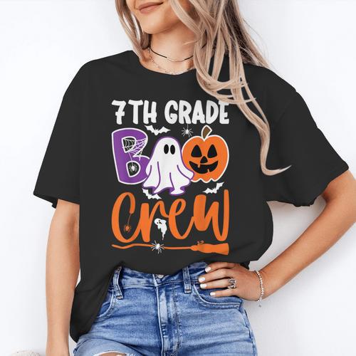 7th Grade Boo Crew Teacher Student Halloween Costume Women's T-Shirt - teacherstshirts.com AU