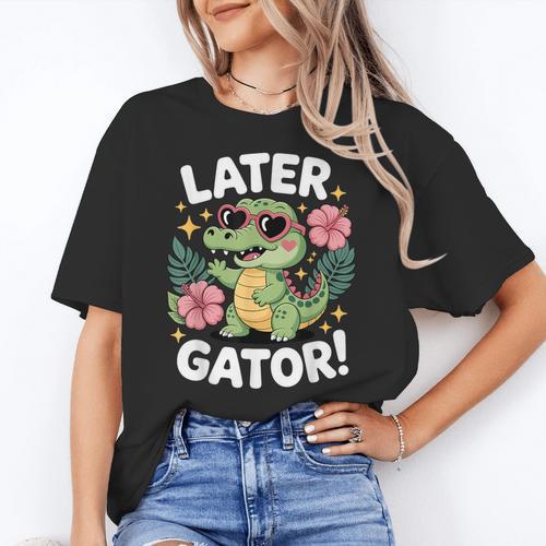Alligator Later Gator Teacher Summer Last Day Fun Women's T-Shirt - teacherstshirts.com AU