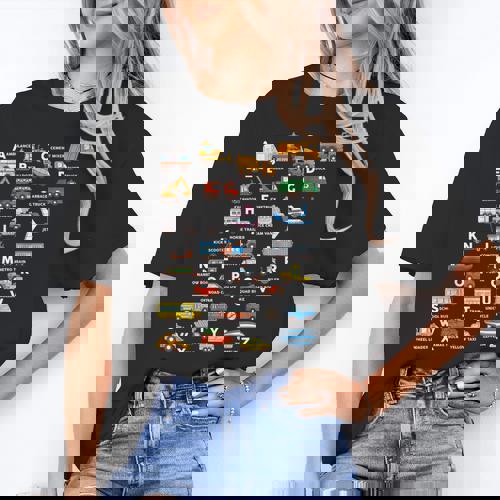 Alphabet Vehicles ABCs Learning Teachers Kids Boys Girls Women&#x27;s T-Shirt - teacherstshirts.com