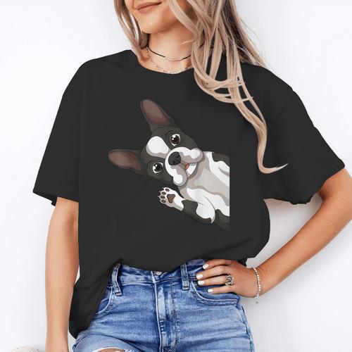 Boston Terrier Bostie Dog Kids Boys Girls Women's T-Shirt - Bostonterriersmerch.com