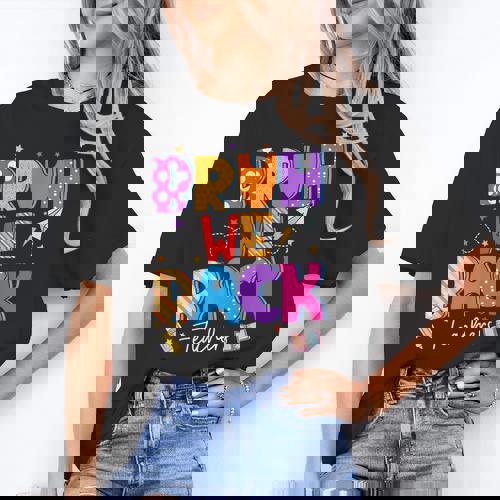 Bruh We Back Teachers First Day Back To School Teachers Women&#x27;s T-Shirt - teacherstshirts.com