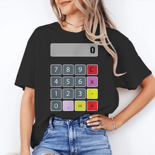 Calculator Math Teacher Halloween Costumes Women Men Adults Women's T-Shirt - teacherstshirts.com