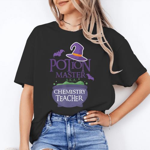 Chemistry Teacher Halloween Shirt School POTION MASTER Women's T-Shirt - teacherstshirts.com