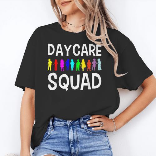 Childcare Daycare Squad Daycare Teacher Men Women Women's T-Shirt - teacherstshirts.com AU