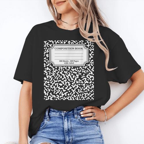 Composition Notebook Matching Group Halloween Teachers Women's T-Shirt - teacherstshirts.com AU
