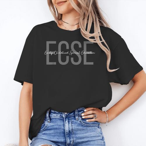 ECSE Early Childhood Teacher Special Education Women's T-Shirt - teacherstshirts.com DE