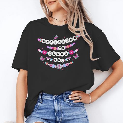 Enchanted To Teach You Bracelet Teacher Back To School Women's T-Shirt - teacherstshirts.com