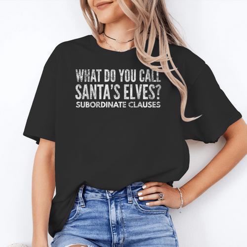 English Teacher About Grammar And Christmas Women's T-Shirt - teacherstshirts.com