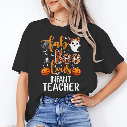 Faboolous INFANT Teacher Halloween Women's T-Shirt - teacherstshirts.com CA