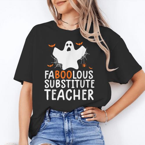 Faboolous Substitute Teacher Halloween Costume Women's T-Shirt - teacherstshirts.com CA