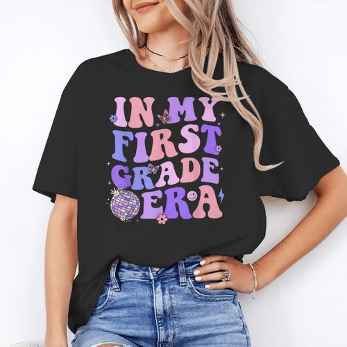 In My First Grade Era 1st Grade Girls Teacher Back To School Women's T-Shirt - teacherstshirts.com UK
