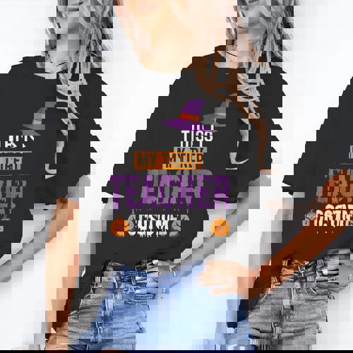 Halloween Teachers This Is My Tired Teacher Costume Women&#x27;s T-Shirt - teacherstshirts.com