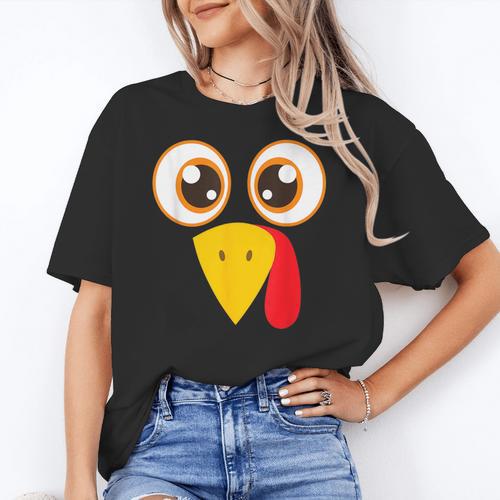 Hilarious Turkey Halloween Thanksgiving Teacher Nurse Women's T-Shirt - teacherstshirts.com UK