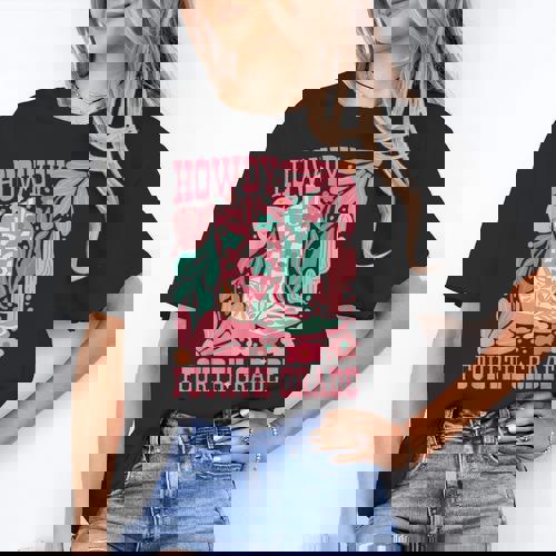 Howdy Fourth Grade Western 4th Grade Teacher Cowboy Cowgirl Women&#x27;s T-Shirt - teacherstshirts.com