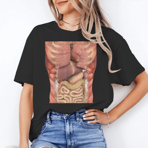 Human Muscles Organs Scary Anatomy Teacher Halloween Costume Women's T-Shirt - teacherstshirts.com DE