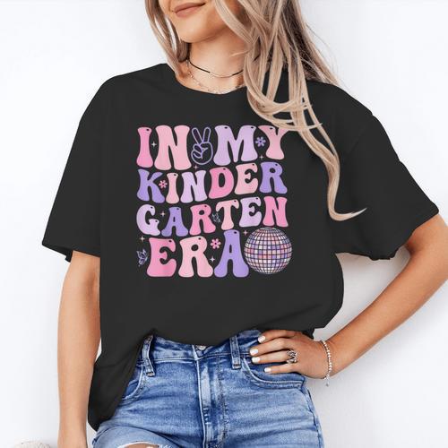 In My Kindergarten Era Teacher Kids Back To School Kinder Women's T-Shirt - teacherstshirts.com
