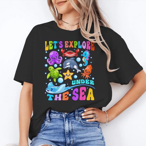 Let's Explore Under The Sea Back To School Student Teacher Women's T-Shirt - teacherstshirts.com DE
