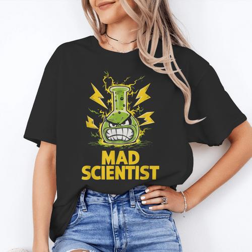 Mad Scientist Kids Youth Adult Science Teacher Chemistry Women's T-Shirt - teacherstshirts.com UK