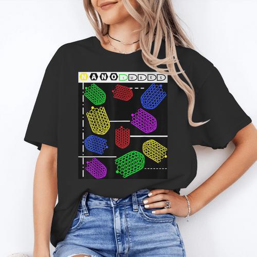 Nerdy Forms Nanotubes Chemistry Teacher Geek Women's T-Shirt - teacherstshirts.com AU