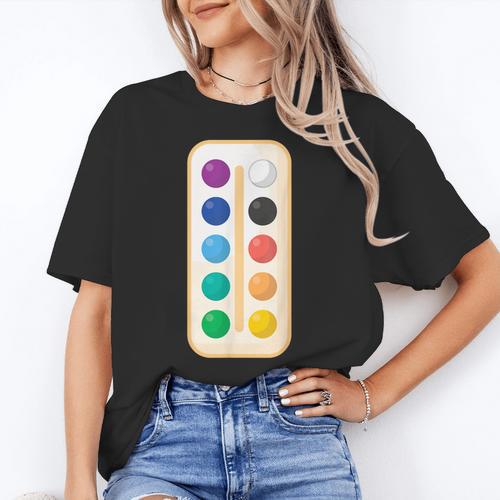 Paint Palette ArtSet Halloween Costume For Teachers Students For Men Women Kids Women's T-Shirt - teacherstshirts.com AU