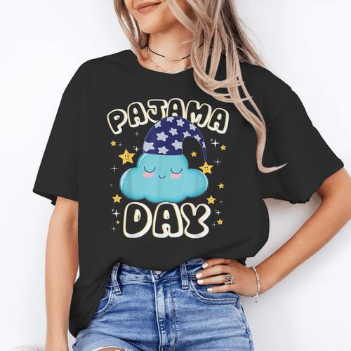 Pajama Day School Spirit Week Fun Cloud Teacher Student Women's T-Shirt - teacherstshirts.com UK