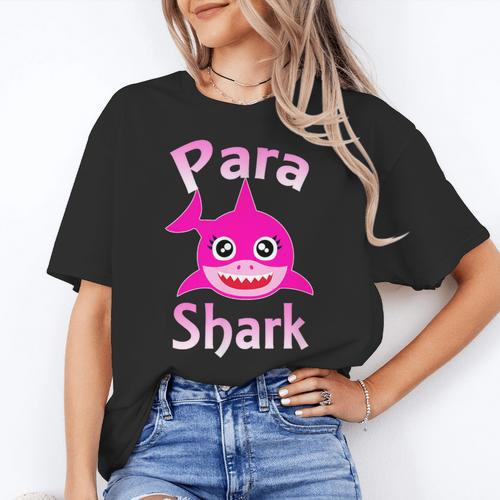 Para Shark Paraprofessional Female Teacher Women's T-Shirt - teacherstshirts.com AU