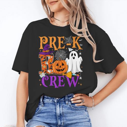Pre-K Boo Crew Teacher Student Halloween Costume Women's T-Shirt - teacherstshirts.com AU