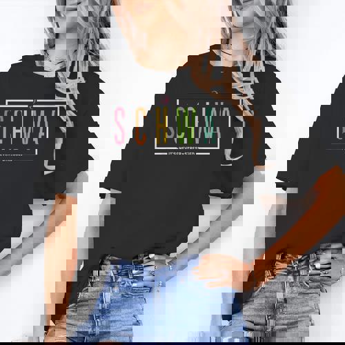 Schwa Teacher Reading Literacy For English Grammar Teachers Women&#x27;s T-Shirt - teacherstshirts.com