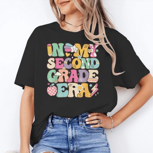 In My Second Grade Era Girl Back To School 2nd Grade Teacher Women's T-Shirt - teacherstshirts.com AU